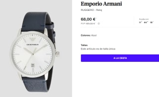 Reloj para Hombre Emporio Armani RUGGERO por 68€