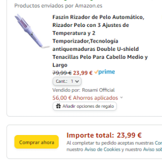 Rizador de Pelo Faszin por solo 23,99€