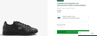 LacosteCarnaby Pro BL Sneakers Junior voor €35 bij Lacoste