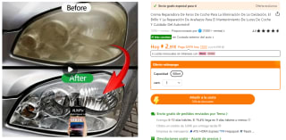 Crema Reparadora De Faros De Coche por 2,91€