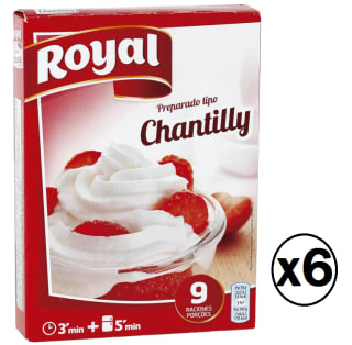 6 Unidades de Royal Crema Chantilly, Preparado en Polvo 9 Raciones, 72g por 8.46€