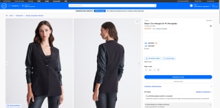 Blazer Con Mangas De PU Recogidas por solo $16.990