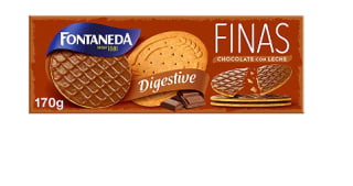 Pack 7 Galletas finas con chocolate con leche Digestive Fontaneda 170 g. por 10.68€