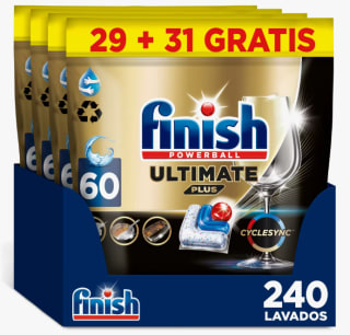 Finish Ultimate Plus 240 Pastillas para lavavajillas por 42,03€