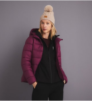 Chaqueta Frambuesa relleno de fibra para montaña Mujer a solo 13,79€