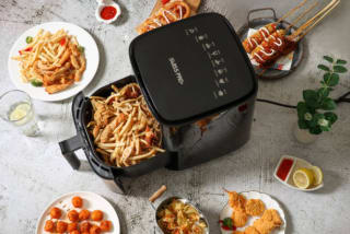 Swiss Pro+ Airfryer Zilver 5L voor €69,95 bij Voordeelvanger