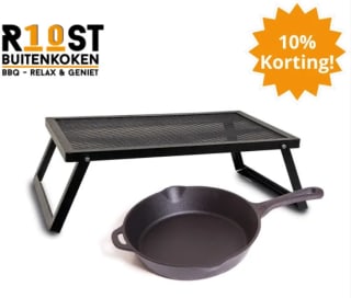 10% korting op Camp Chef Over the Fire + Skillet bij Roost Buitenkoken