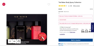 Ted Baker Body Spray Collection - £5