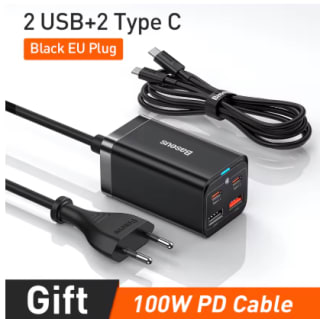 Baseus Gan3 100/ 65W Desktop Oplader voor €21,79 bij Aliexpress