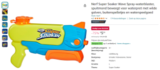 Nerf Super Soaker voor €5 bij Amazon