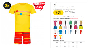 Adidas x LEGO Niño Conjunto por 17,99€