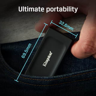 Kingston XS1000 1TB externe SSD voor €59,90 bij Amazon