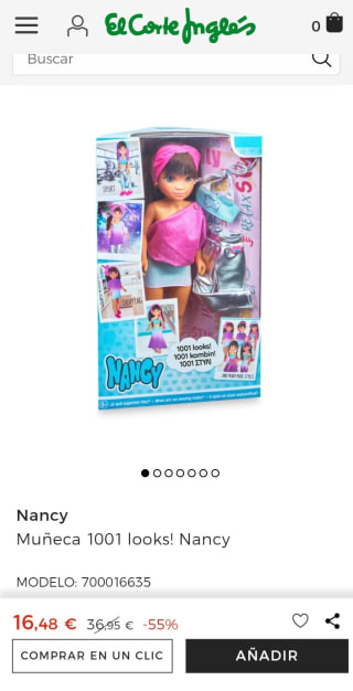 Muñeca 1001 looks! Nancy por 16,48€.