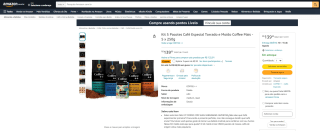 Kit com 5 Pacotes de Café Especial Torrado e Moído - R$ 139,90