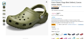 Zuecos Crocs Classic Clogs por 19,99€