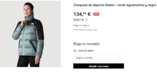 Chaqueta de Mujer The North Face Diablo por 134.99€