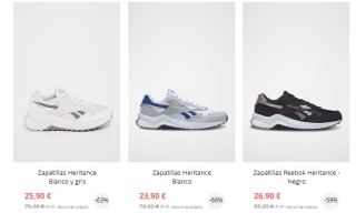 Zapatillas Reebok desde solo 7,90€ para niñ@s y adultos