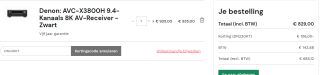 Denon: AVC-X3800H 9.4-Kanaals 8K AV-Receiver - Zwart voor €829 dmv code bij Doublepoint