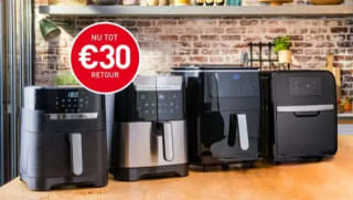 Tot €30 cashback op geselecteerde Tefal heteluchtfriteuses