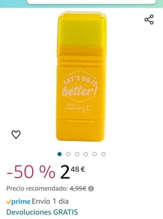 Mr.Wonderful Goma con sacapuntas por 2,48€.