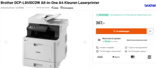 Brother DCP-L8410CDW - All-in-One Laserprinter voor €367 bij Kamera Express