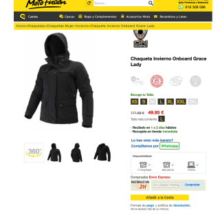 Chaqueta de moto Onboard Grace Lady por solo 49,95€