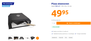 Pizza steenoven voor €49,95 bij de Action