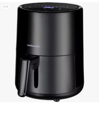 Mellerware - Freidora de Aire Airfryer, Capacidad 2 Litros, Modelo Crunchy Basic, Temperatura Ajustable por 35.99€ (Cuenta Nueva 23.99€)