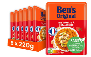 Lot de 6 Ben's Original Riz Tomate à l'Italienne - 220g à 5,88€