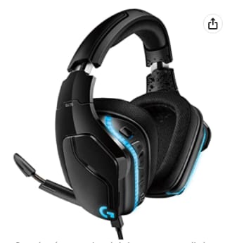Logitech G635 Auriculares Gaming RGB Alámbrico, Negro por 74,99€