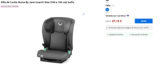Silla de Coche Nurse By Jane Guard i-Size (100 a 150 cm) Isofix por 67.15€