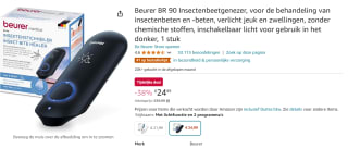 Beurer BR90 insectenbeethelers met licht voor €24,99 bij Amazon