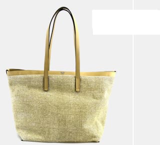 Bolso Tote de hombro dos asas en rafía e imán DMR por 29.5€