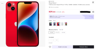 Apple iPhone 14 Plus 128GB por 814€