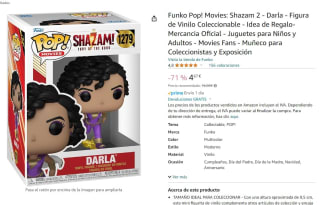 Figura Funko Pop! Movies: Shazam 2 Darla por 4,37€