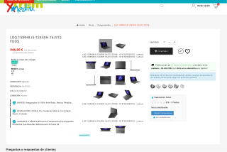 Portátil LOQ 15IRH8 I5-12450H 16/512 FDOS por solo 946,89€