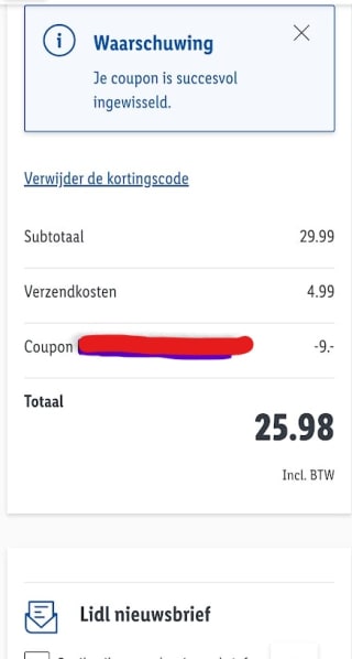 30% korting op alle pannen via de Lidl Plus app