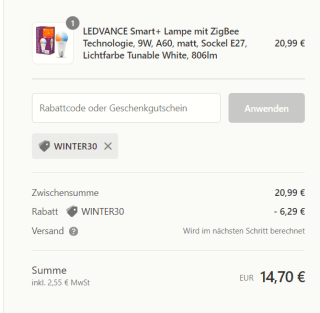 Ledvance kortingscode voor 30% korting op gehele assortiment