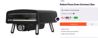 Patton Cortona Pizza Oven voor Buiten voor €99,99 bij Ibood