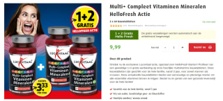 Multi+ Compleet Vitaminen Mineralen 1+2 gratis bij Lucovitaal