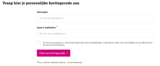 25% korting op je aankoop bij Leen Bakker
