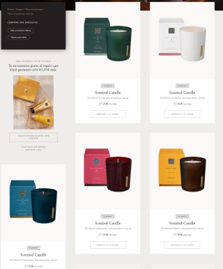 Velas Aromáticas Rituals por 17€