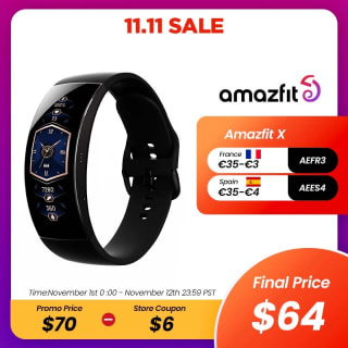 Amazfit X Smartwatch. 5 ATM. Cuerpo de Aleación de Titanio a solo 59,40€