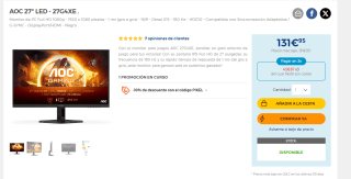 10% descuento en Monitores grandes marcas precios muy buenos