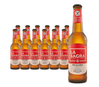 La Sagra Sin Gluten Alc. 5,0% Vol Caja de 12 botellas de 330 ml por 12,96€