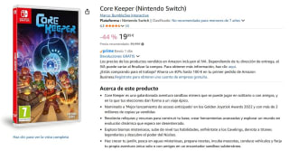 Juego Core Keeper (Nintendo Switch) por 19,99€