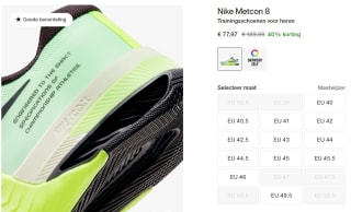 Nike Metcon 8 Trainingsschoenen voor heren voor €77,97 bij Nike