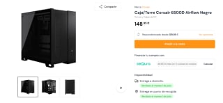 Caja/Torre Corsair 6500D Airflow por 148,95€