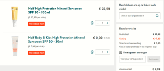 1+1 gratis op Naïf verzorgingsproducten bij Holland & Barrett