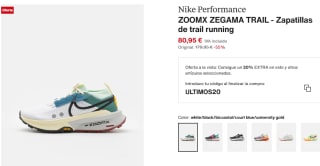 Nike ZoomX Zegama Trail por 64,76€